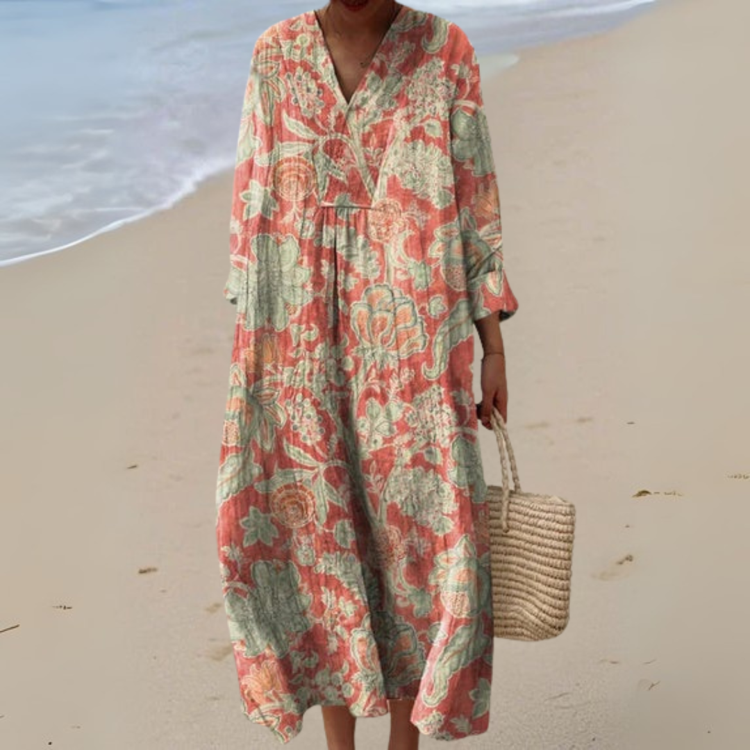 Narcisa - Vestido Vintage De Flores