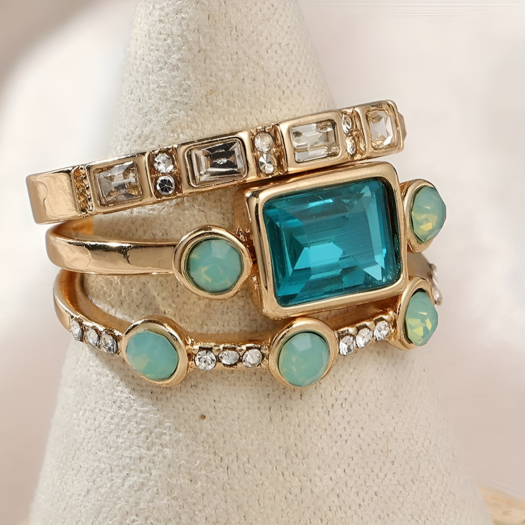Danijela - Conjunto De Anillos Vintage