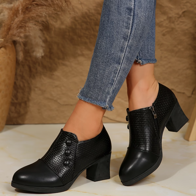 Sunchica - Zapatos De Salón Cómodos Con Cremallera