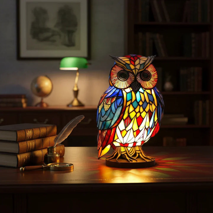 OwlGrace - Elegante Lámpara de Mesa con Forma de Búho