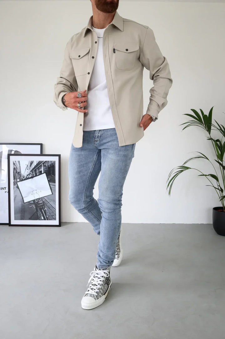 Dewid - Camisa Abotonada Con Bolsillos Delanteros