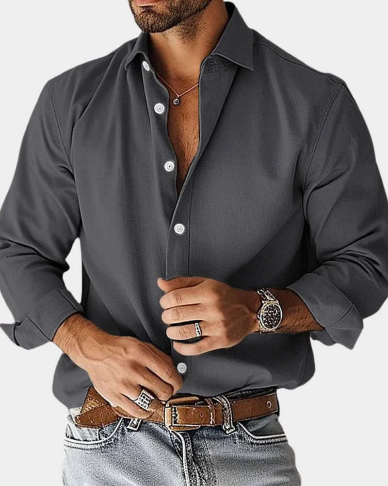 Pinchas - Camisa De Manga Larga Con Botones