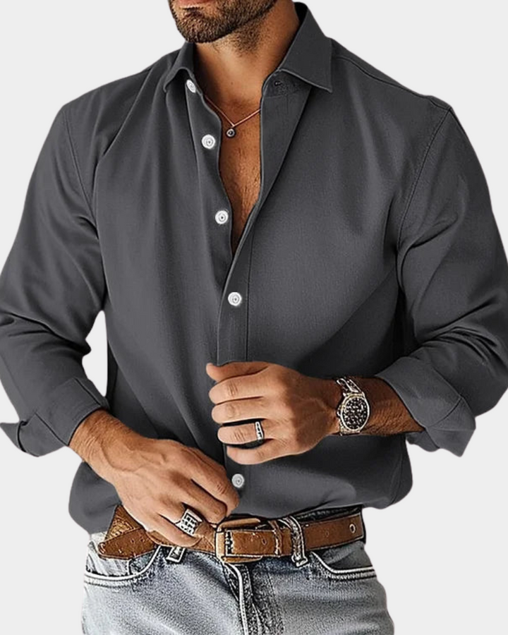 Pinchas - Camisa De Manga Larga Con Botones