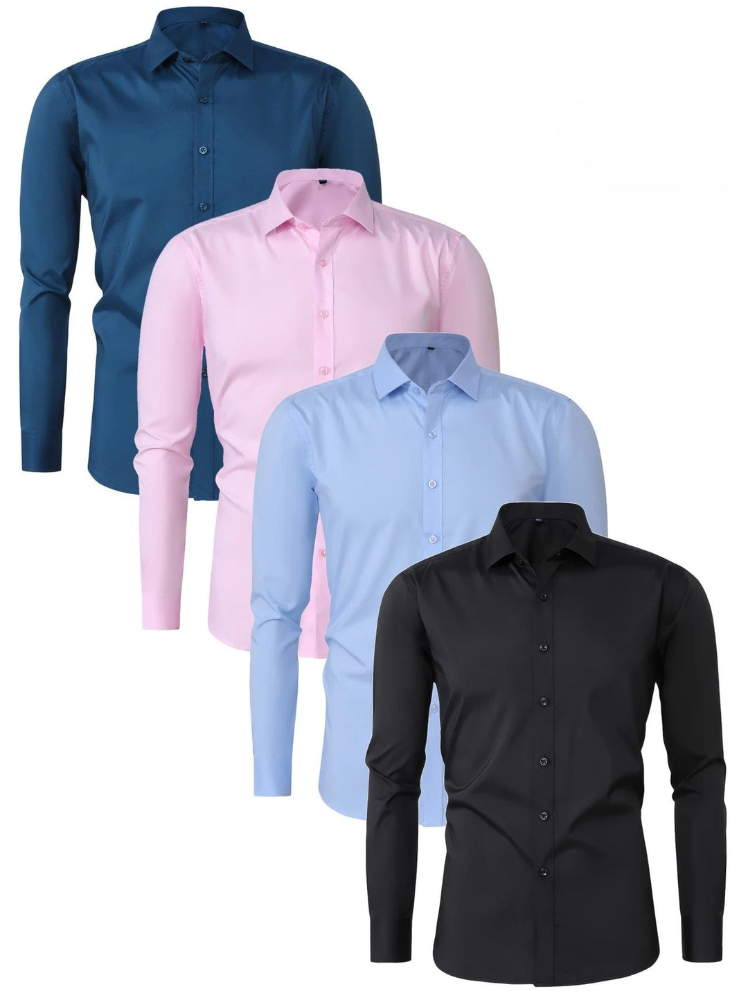 Byron - Elegante Camisa De Manga Larga Con Btones
