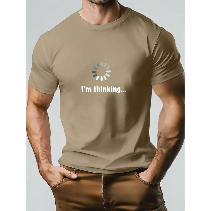 Think – Camiseta De Algodón y Estampada