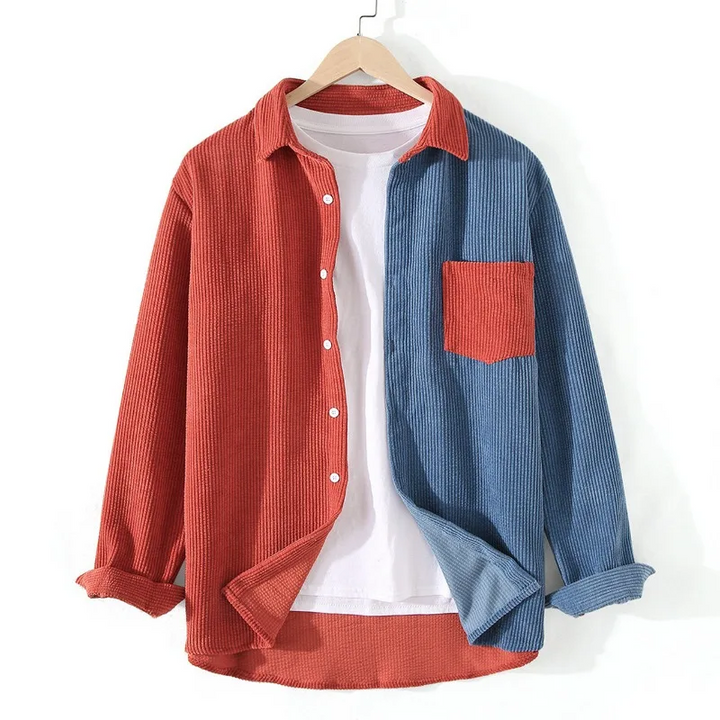 Geraldus - Empalme Camisa Abotonada de Pana