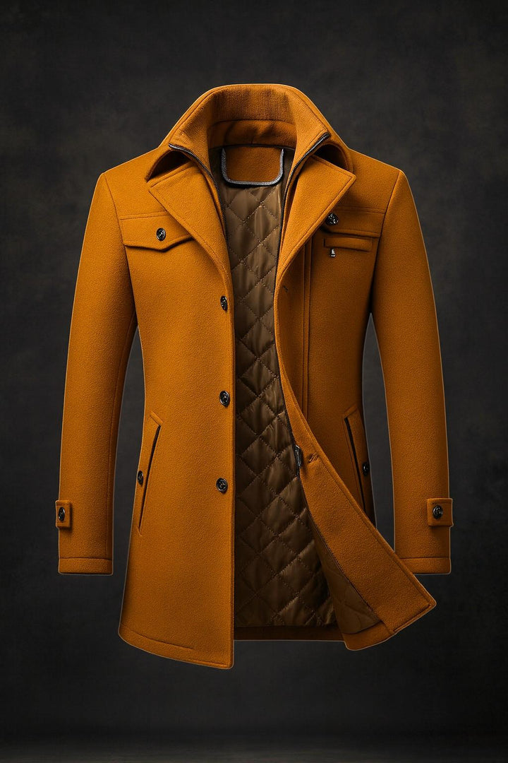 Edoardo - Abrigo de Lana Con Botones