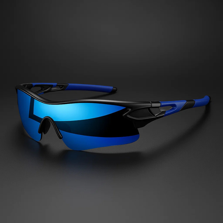 VeloShade - Gafas de Sol Deportivas de Ciclismo Envolventes con Cristales Espejados