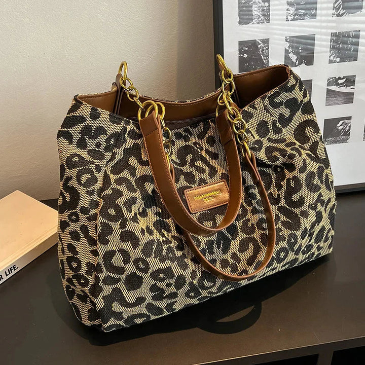Leonora - Bolso Tote Con Estampado De Leopardo