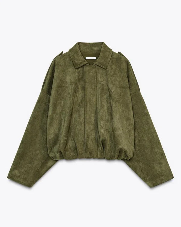 Alena - Cazadora Bomber de Ante