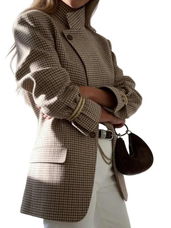 Clodagh - Blazer Estructurado De Cuadros Vintage