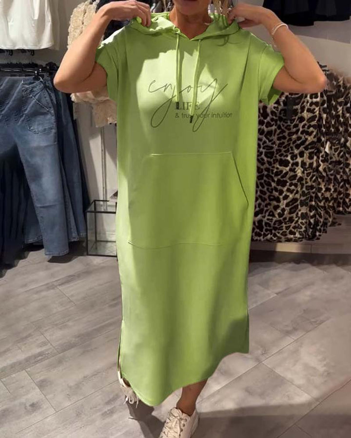 Nadia - Vestido Elegante Con Capucha