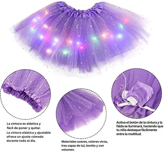 Keturah - Falda Tutú LED Mágica y Luminosa