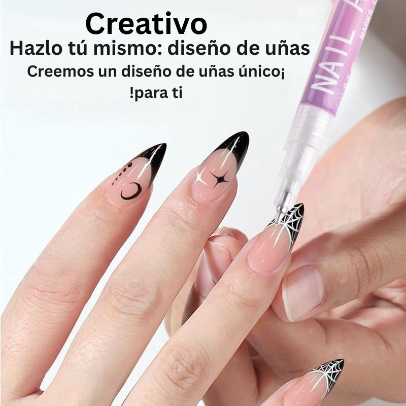 GlamSketch - Set De Rotuladores Para Nail Art En 12 Colores