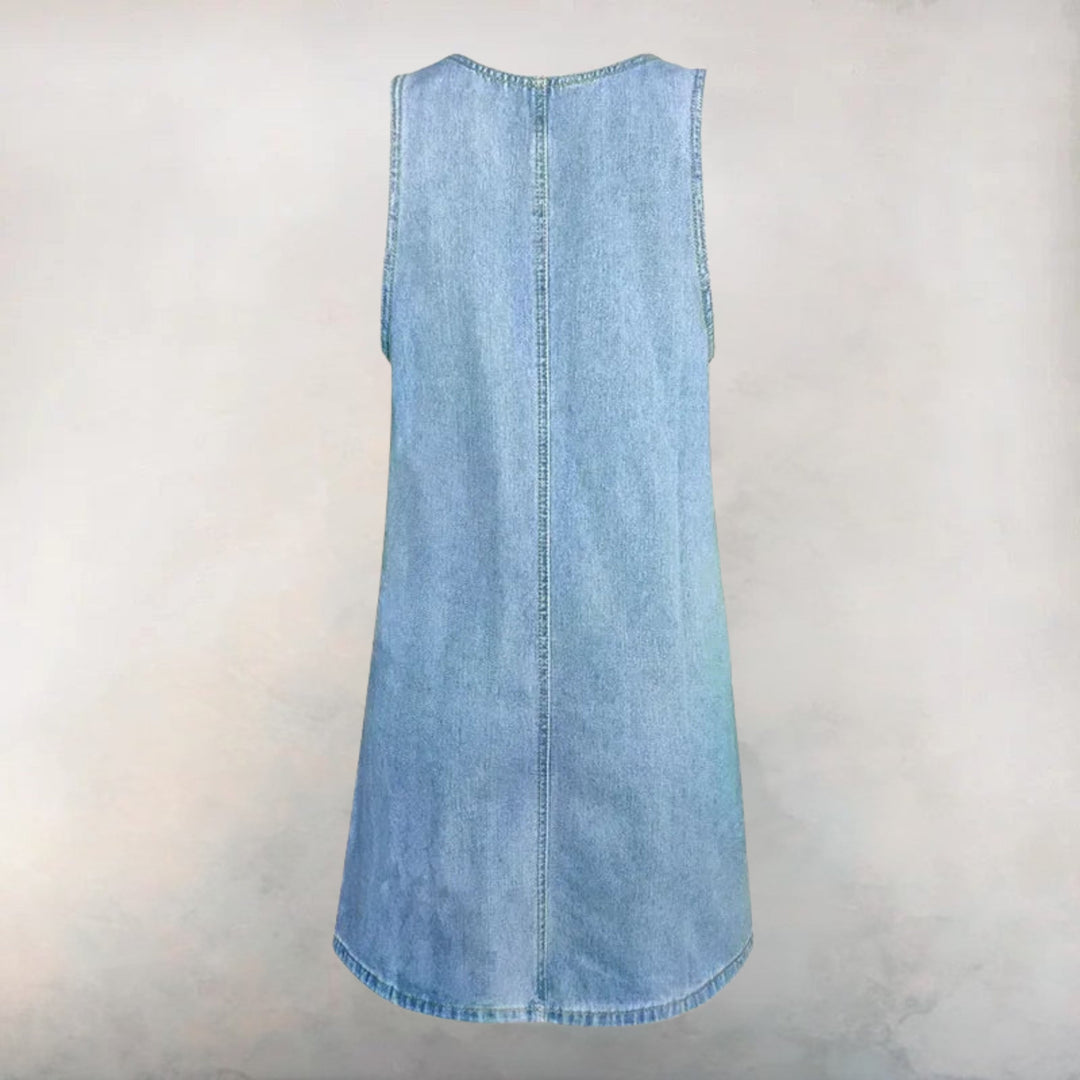 Lucelia - Vestido Vaquero Práctico y Ligero