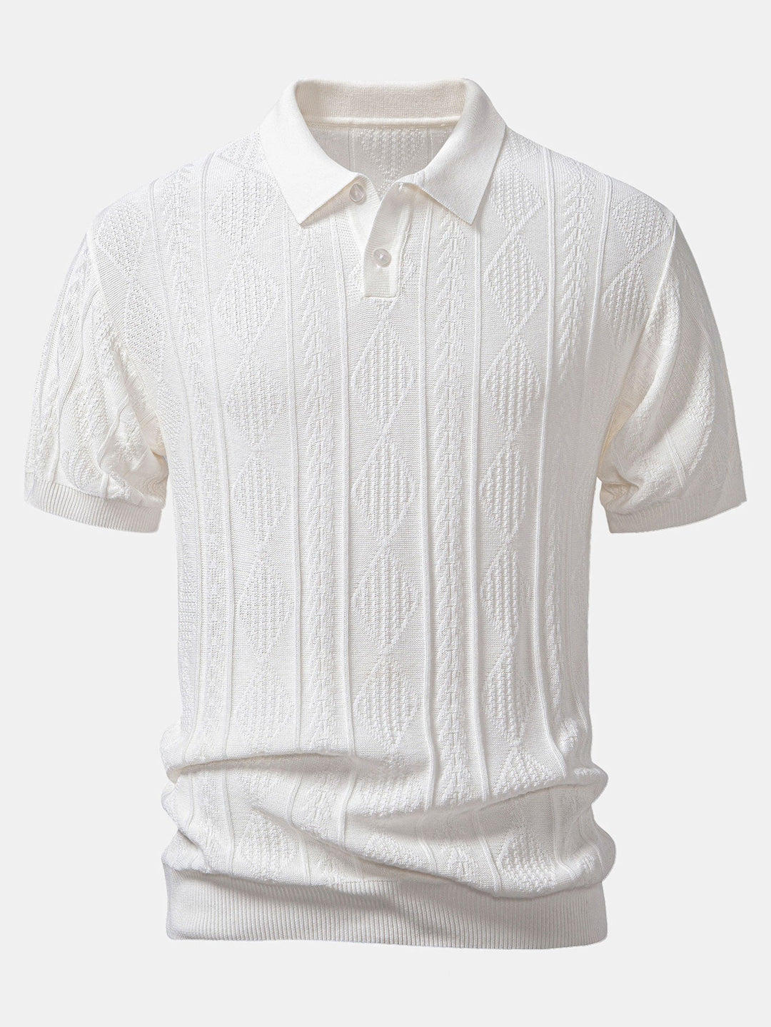 Henson - Polo De Punto Jacquard Geométrico y Pantalones Ajuste Entallado