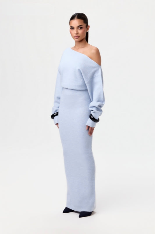 Trina - Vestido Jersey Con Hombros Descubiertos