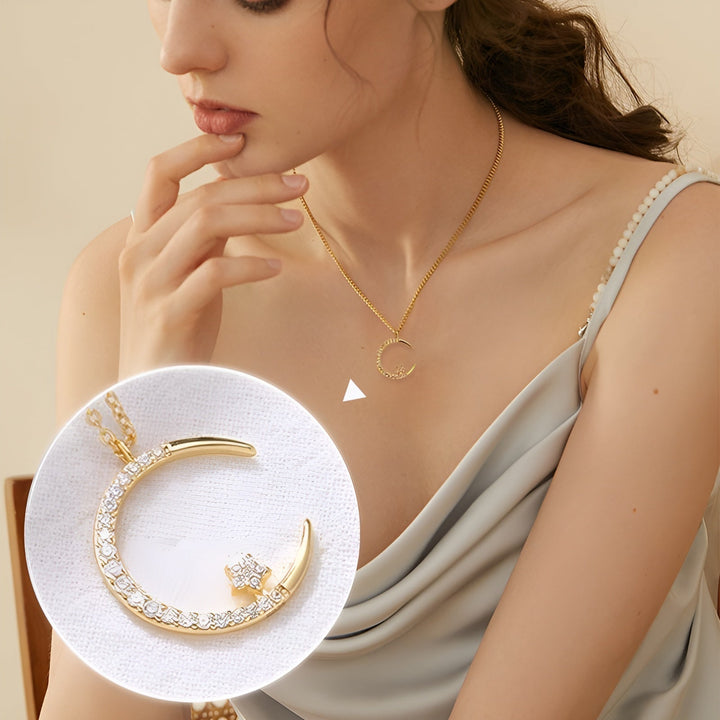 Yalessa - Elegante Collar con Motivo Lunar