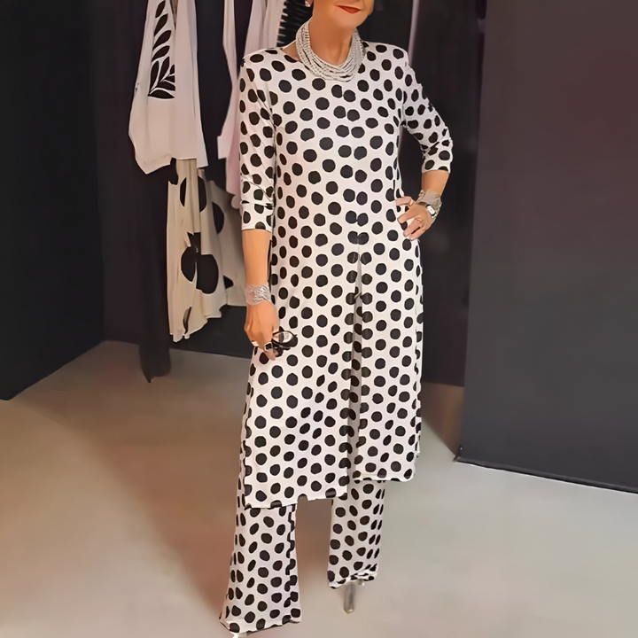 Maryse - Conjunto De Dos Piezas Con Alegres Lunares