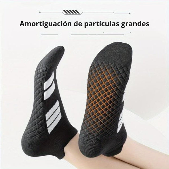 SwiftStep - Calcetines Deportivos Transpirables Con Rayas Antideslizantes