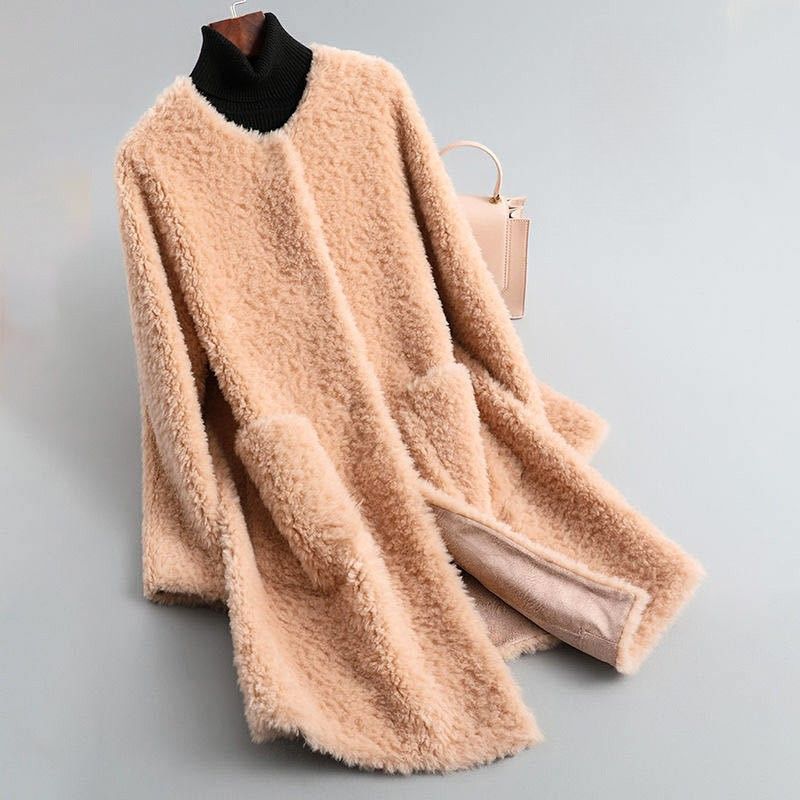 Minette - Elegante Abrigo Teddy De Piel Sintética