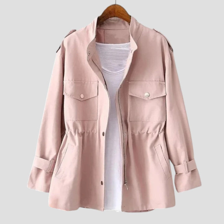 Anjelah - Chaqueta Informal De Manga Larga y Múltiples Bolsillos