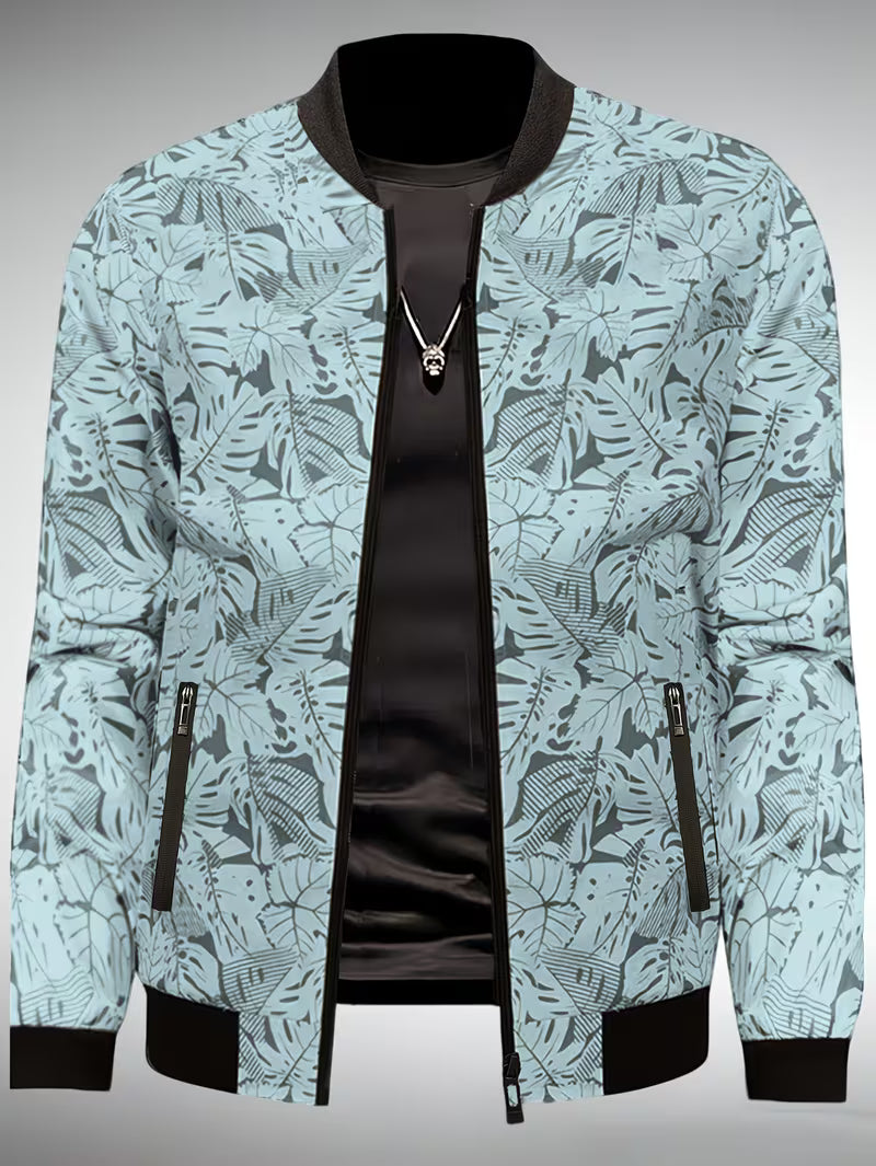 Dagan - Chaqueta Deportiva Informal de Manga Larga Con Cremallera
