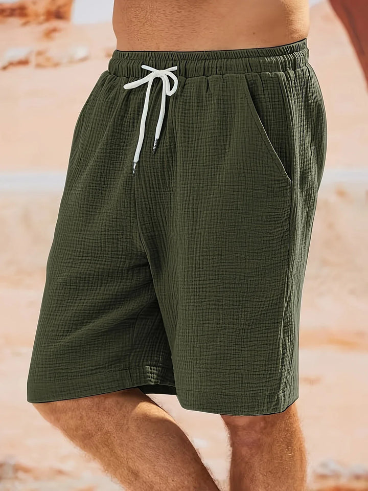 Bancroft - Elegantes Pantalones Cortos Holgados Con Bolsillos
