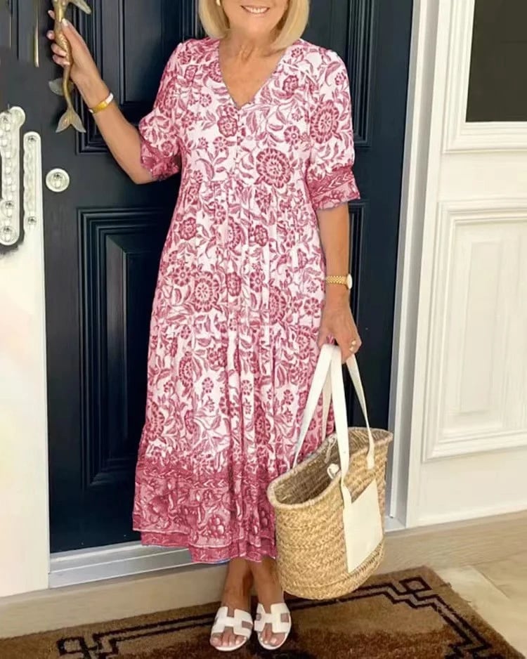 Perla - Vestido Bohemio Con Cuello En V