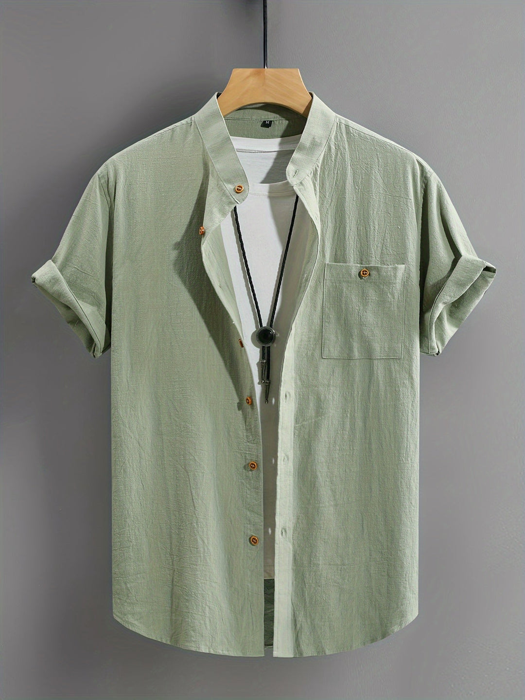Tejada - Camisa Informal De Algodón Con Bolsillo