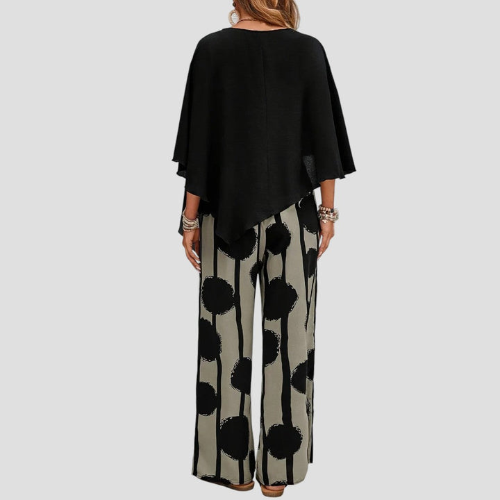 Paolina - Elegante Conjunto de Dos Piezas Estampado