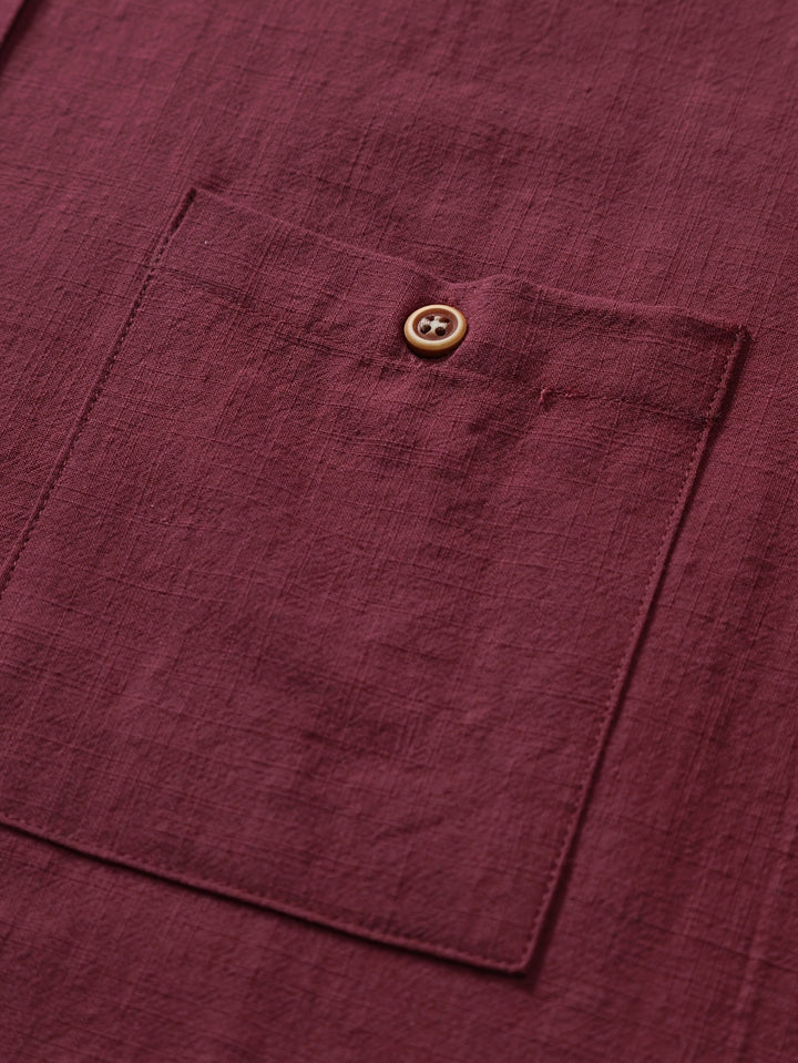Tejada - Camisa Informal De Algodón Con Bolsillo
