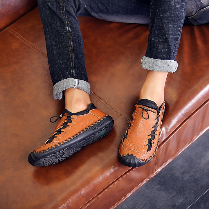 Razam - Zapatillas De Cuero Con Suela Antideslizante