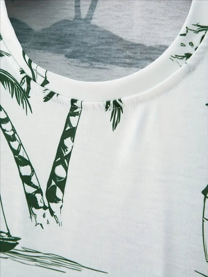 Barea - Elegante Verano Dos Piezas Impreso Set