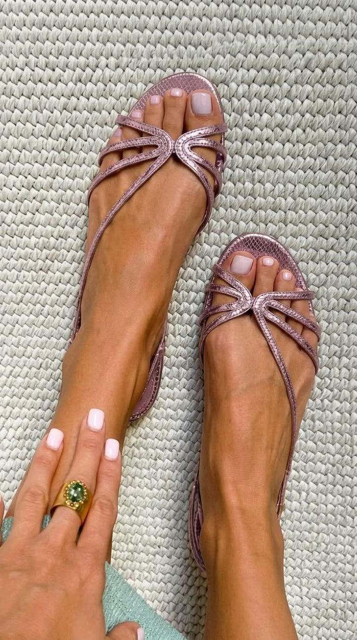 Schila - Sandalias Brillantes Con Tiras