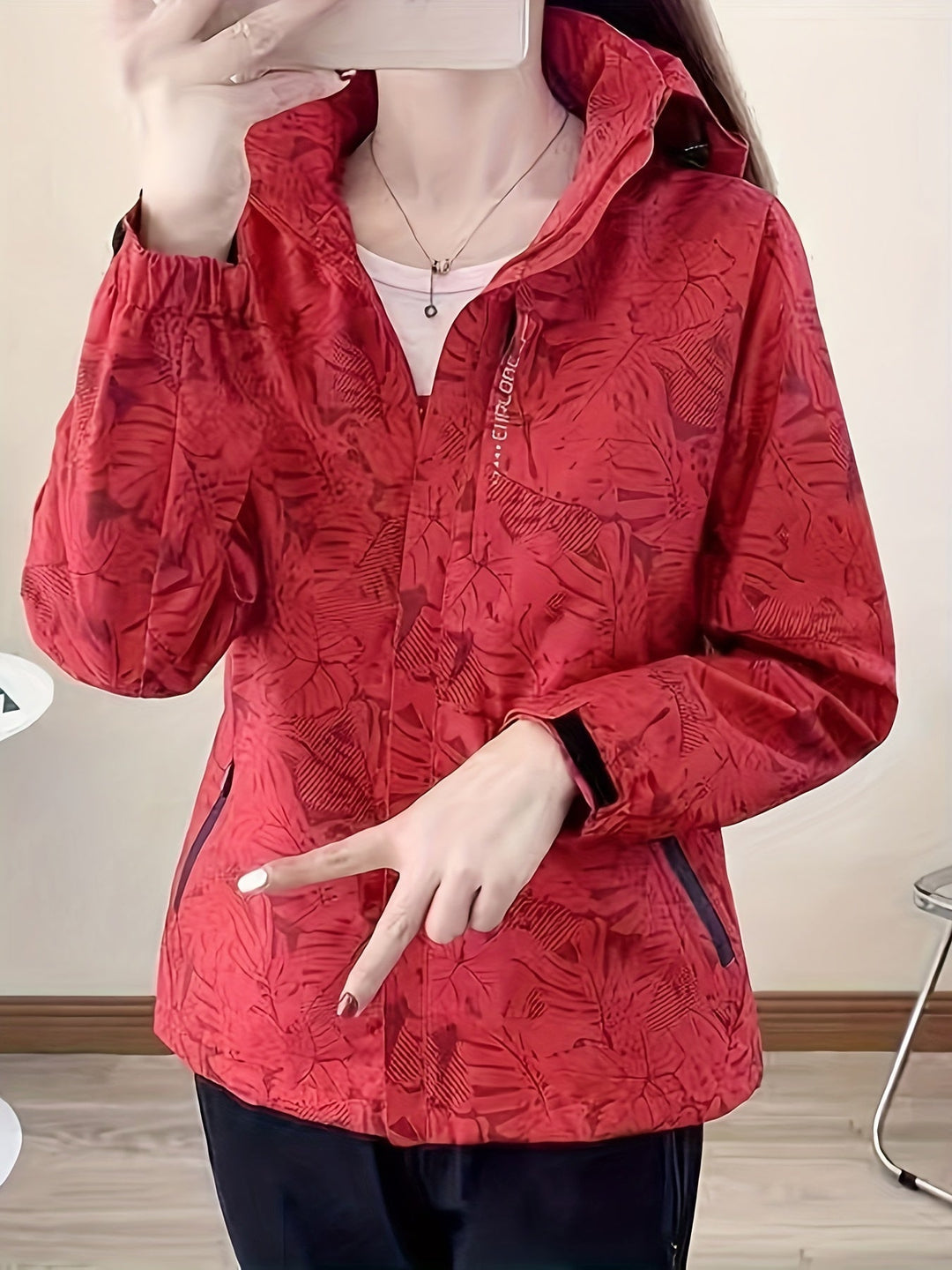 Joana - Chaqueta Estampada Cortavientos