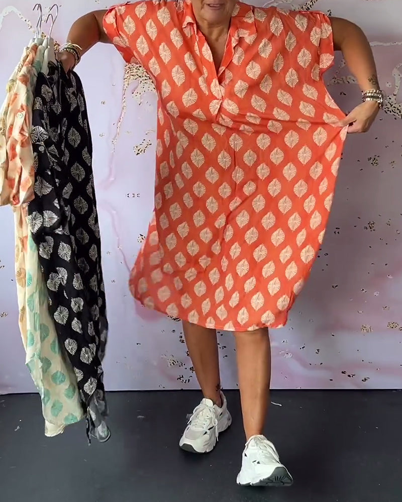 Dini - Vestido Elegante Con Cuello En V