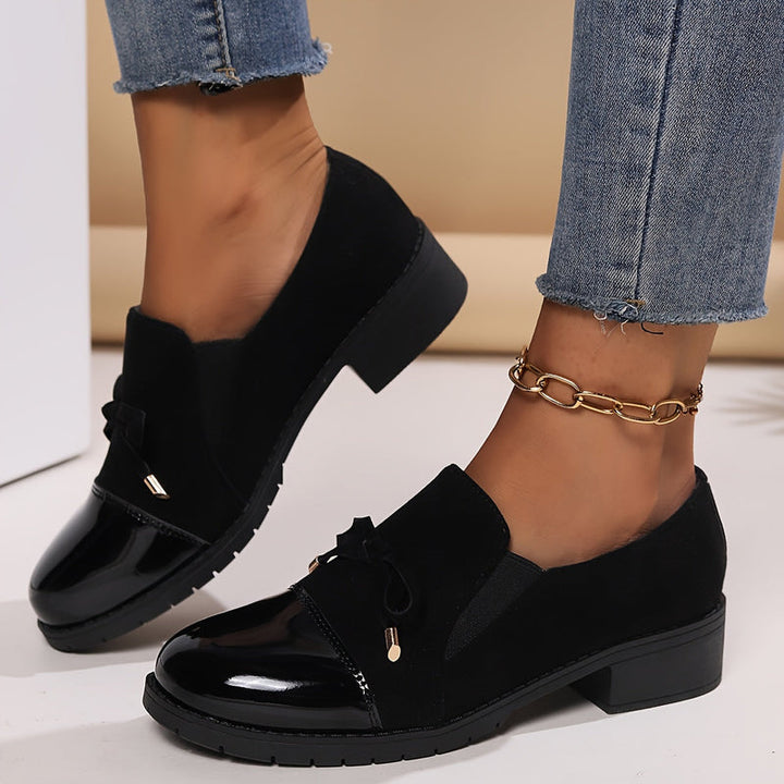 Virna - Elegantes Mocasines Antideslizantes Con Lazo