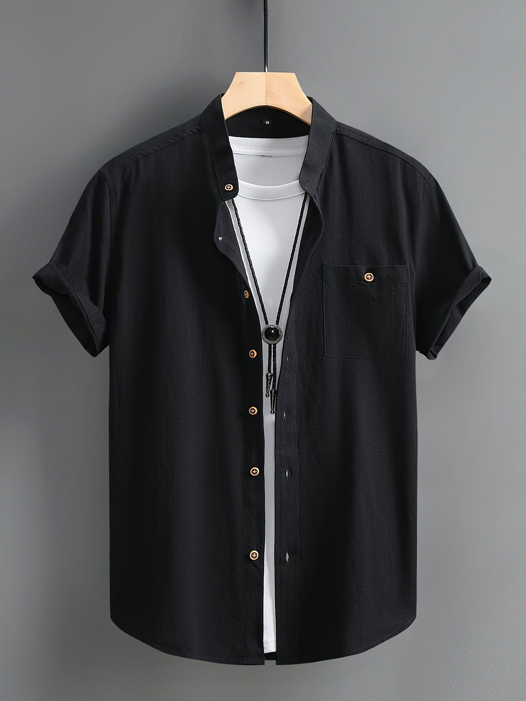 Tejada - Camisa Informal De Algodón Con Bolsillo