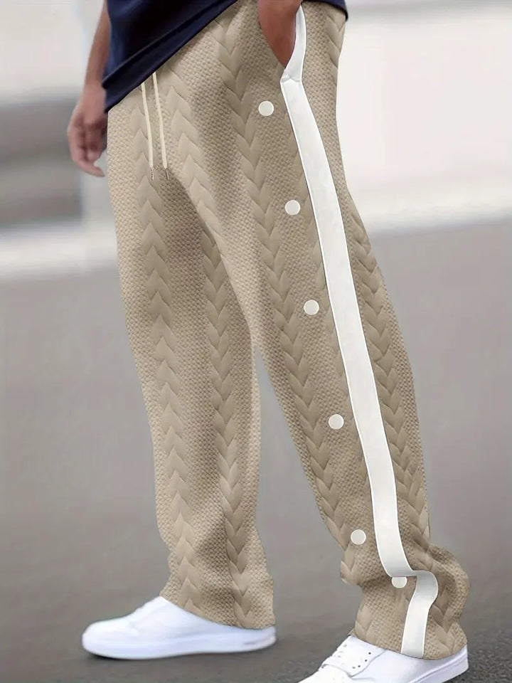 Jonass - Pantalones Anchos De Punto Con Botones Laterales