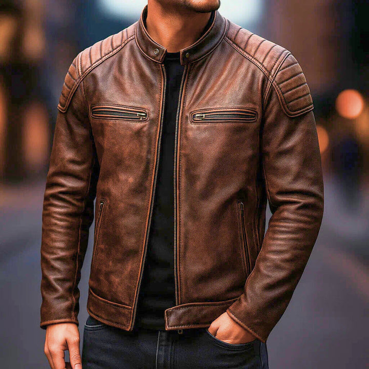 Samer - Chaqueta De Cuero De Primera Calidad