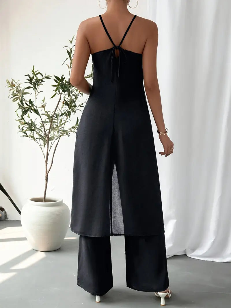 Eirini - Elegante Conjunto De Dos Piezas Sin Mangas