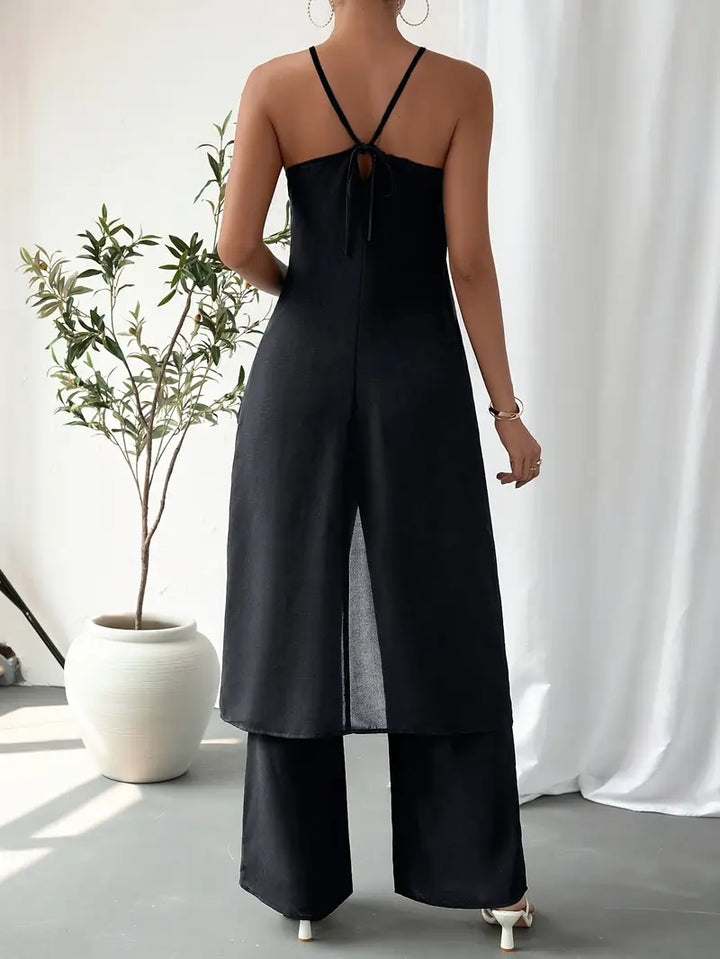 Eirini - Elegante Conjunto De Dos Piezas Sin Mangas