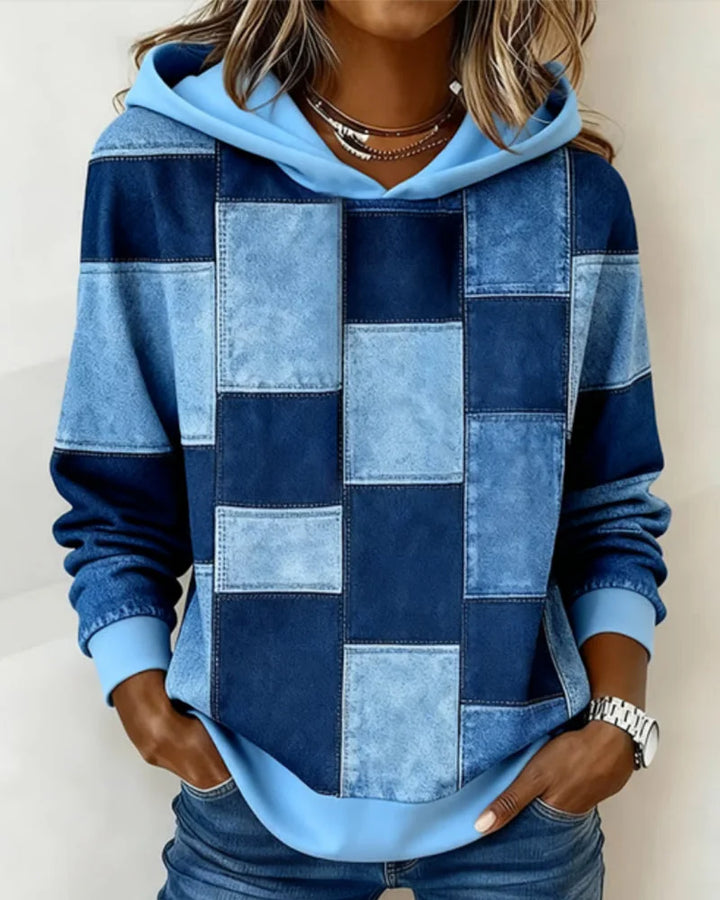 Yaralyn - Sudadera con Capucha de manga Larga y Estampado a Cuadros