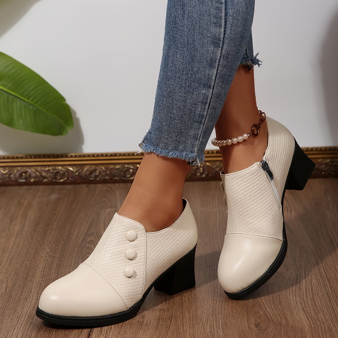 Sunchica - Zapatos De Salón Cómodos Con Cremallera