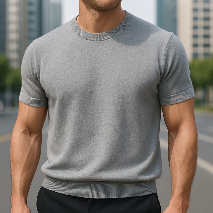 Pankov - Camiseta Elegante De Manga Corta