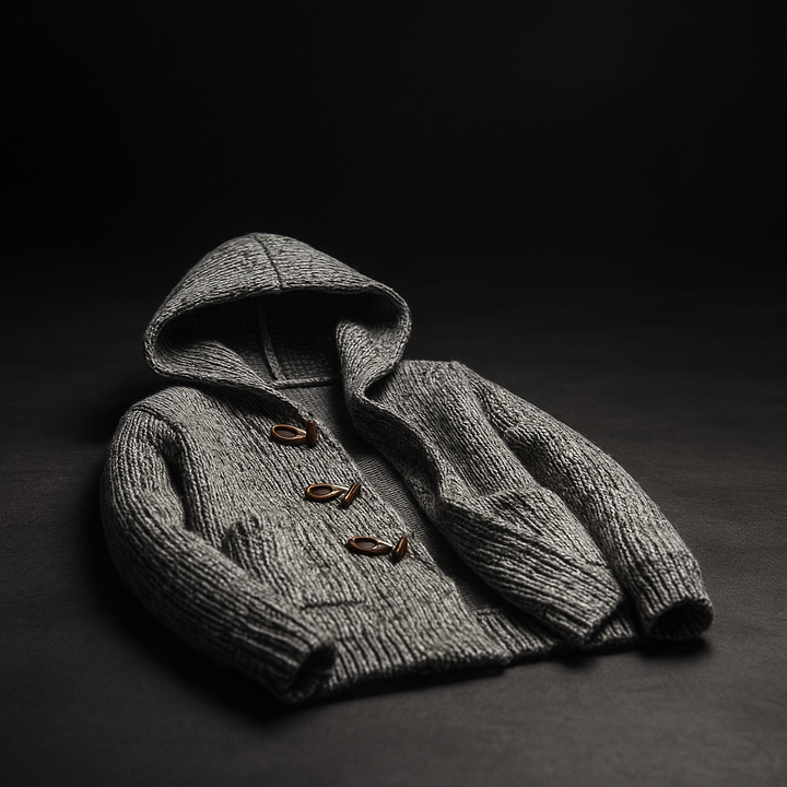 Lindon - Sudadera Con Capucha De Punto y Cierre Con Botones