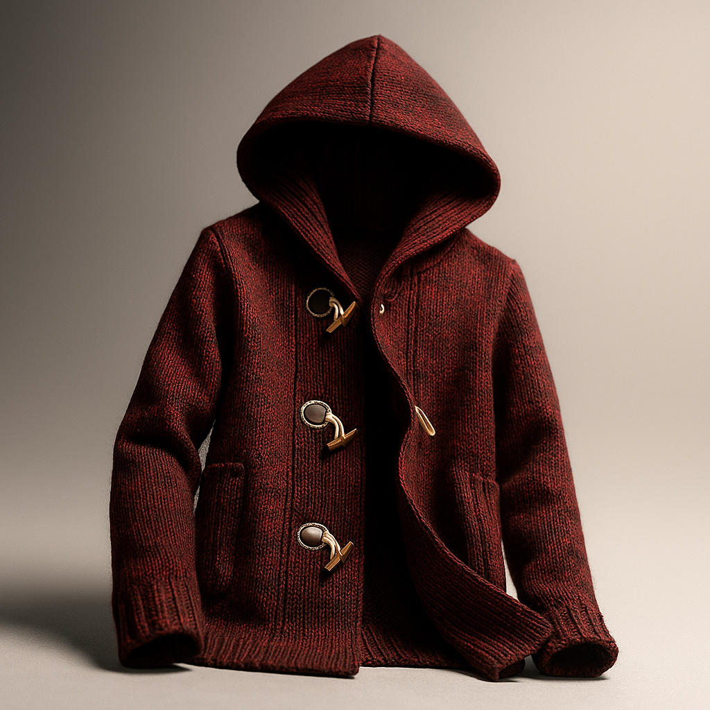 Lindon - Sudadera Con Capucha De Punto y Cierre Con Botones