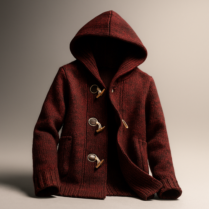 Lindon - Sudadera Con Capucha De Punto y Cierre Con Botones
