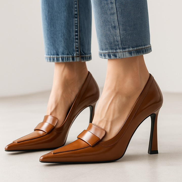 Nishadi - Zapatos De Tacón Alto Cómodos De Cuero